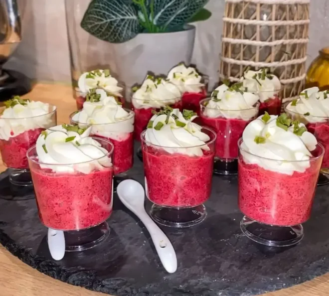 Verrines Betteraves Chèvre Frais : Élégance et Saveurs