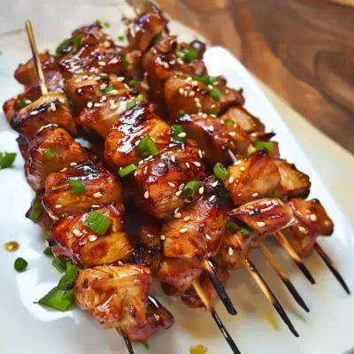 Brochettes de Poulet Teriyaki Savoureuses