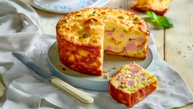 Cake Savoureux au Jambon et Gruyère