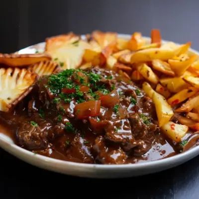 Carbonade Flamande avec Frites : Recette Authentique