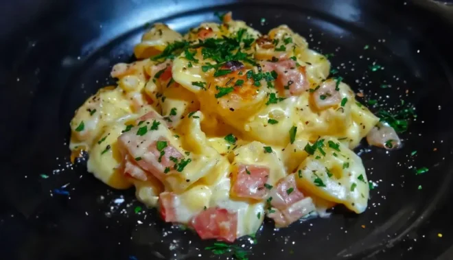 Carbonara de Pommes de Terre : Recette Savoureuse