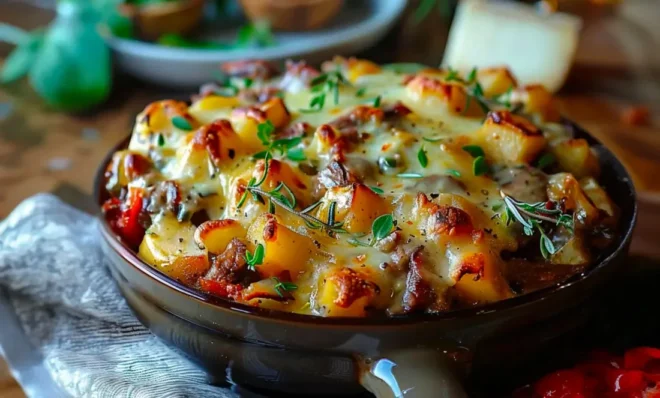 Casserole de Steak au Fromage et Pommes de Terre au Crockpot : Un Repas Confortable et Savoureux