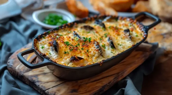 Cassolettes de Moules Gratinées : Un Délice Crémeux et Savoureux