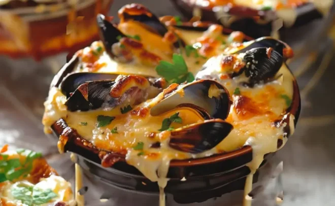 Cassolettes de Moules Gratinées : Délice Marin