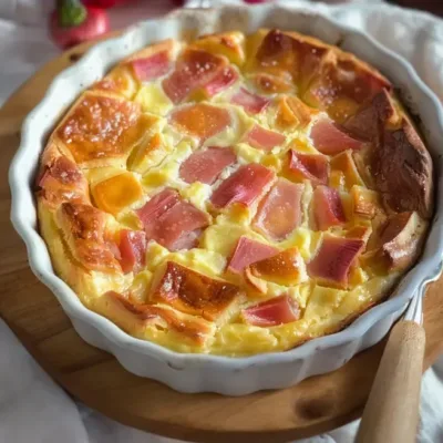 Clafoutis à la Rhubarbe : Délice Printanier