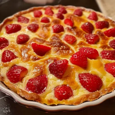 Clafoutis aux Fraises Léger et Savoureux