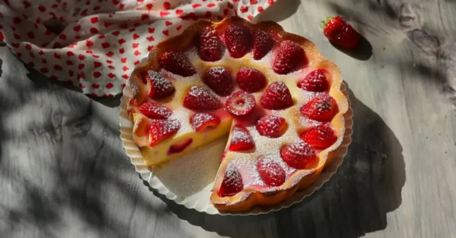 Clafoutis Léger aux Fraises : Un Dessert Frais et Envoûtant