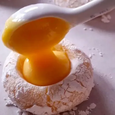 Cookies au Citron et Lemon Curd Délicieux