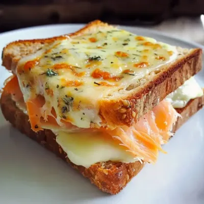 Croque Saumon Fumé et Boursin Savoureux