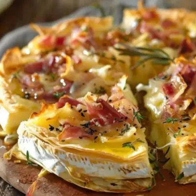 Feuilleté au Camembert et Lardons : Croustillant et Savoureu
