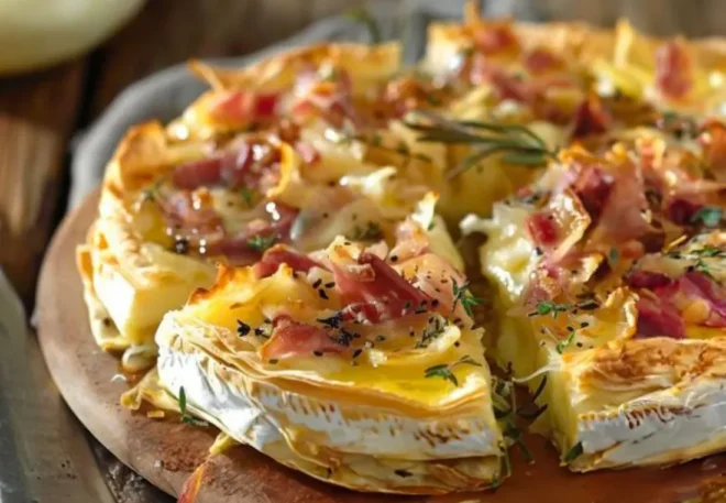 Feuilleté au Camembert et Lardons : Croustillant et Savoureu