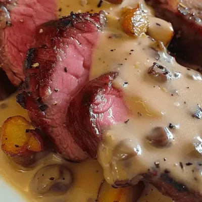 Filet de Bœuf à la Crème aux Échalotes