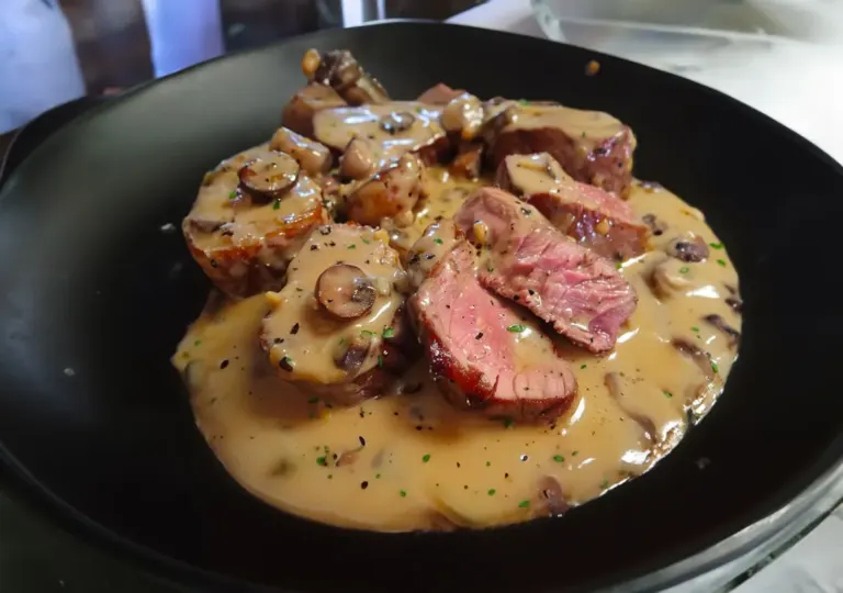 Filet de Bœuf à la Crème aux Échalotes : Un Délice Raffiné
