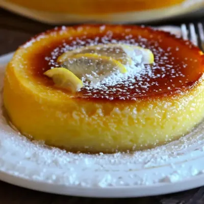 Flan au Citron Rafraîchissant : Dessert Élégant