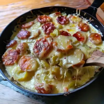 Fondue d'Endives aux Saucisses Fumées