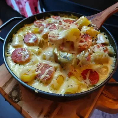 Fondue d'Endives aux Saucisses Fumées