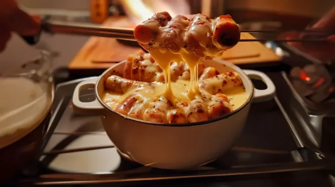 Fondue d’endives aux saucisses fumées : Un Plat Réconfortant et Savoureux
