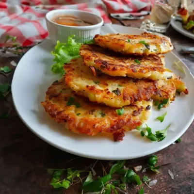 Galettes de Pommes de Terre aux Oignons Savoureuses