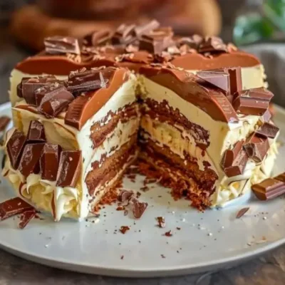 Gâteau Crémeux aux Kinder Bueno : Un Délice Chocolaté