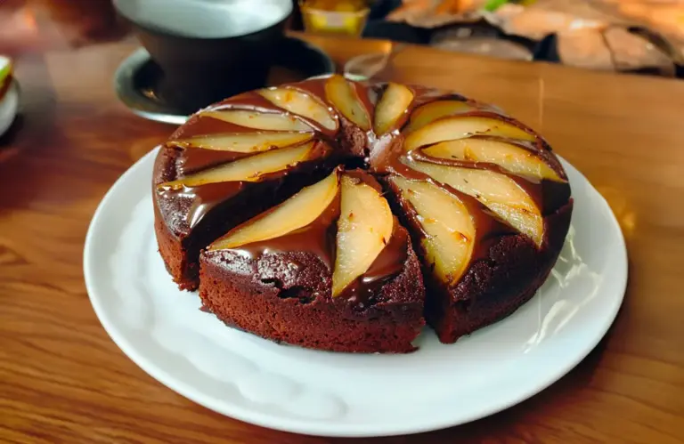 Gâteau Fondant Poire-Chocolat : Un Délice Irrésistible