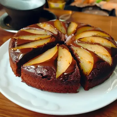 Gâteau Fondant Poire-Chocolat : Un Délice