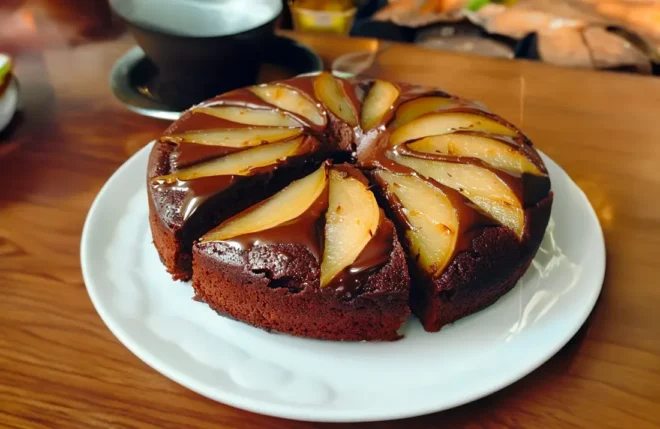 Gâteau Fondant Poire-Chocolat : Un Délice