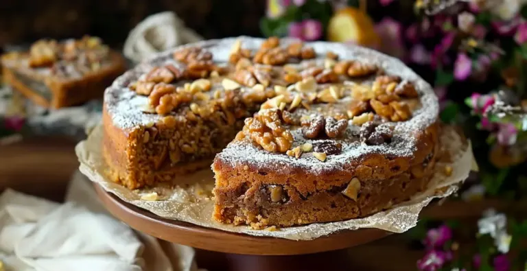 Gâteau Moelleux aux Noix