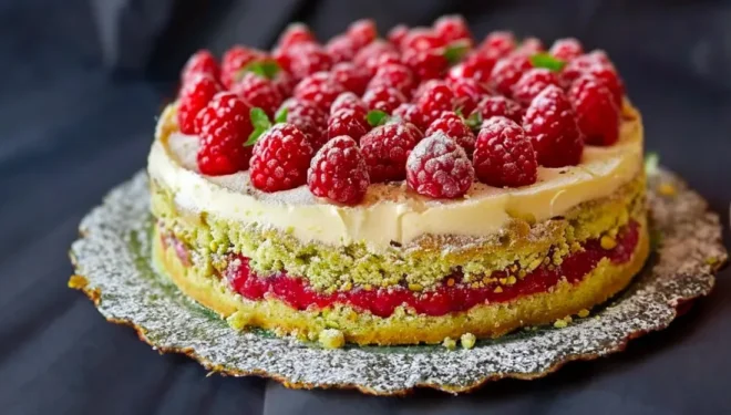 Gâteau Pistache Framboise : Un Délice Rafraîchissant