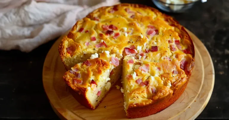 Gâteau Yaourt Salé aux Lardons et Feta