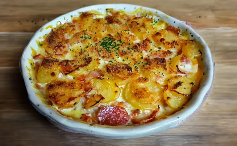 Gratin de Pommes de Terre au Chorizo et Tomate