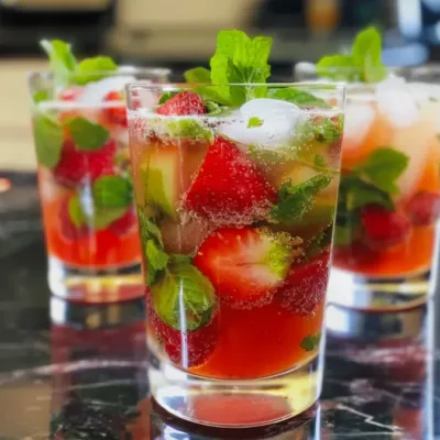 Mojito à la Fraise et au Rhum Blanc : Cocktail Estival