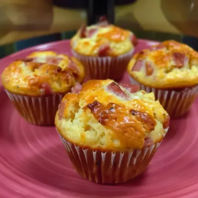 Muffins au Jambon et Kiri Savoureux