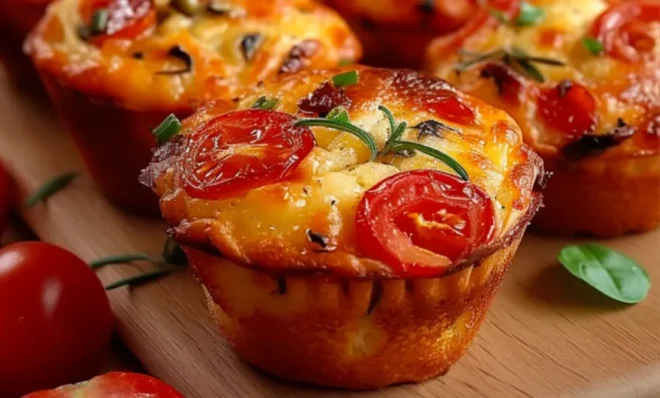 Muffins Salés Façon Pizza : Légers et Savoureux