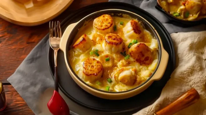 Noix de Saint-Jacques à la Fondue de Poireaux : Un Délice Raffiné