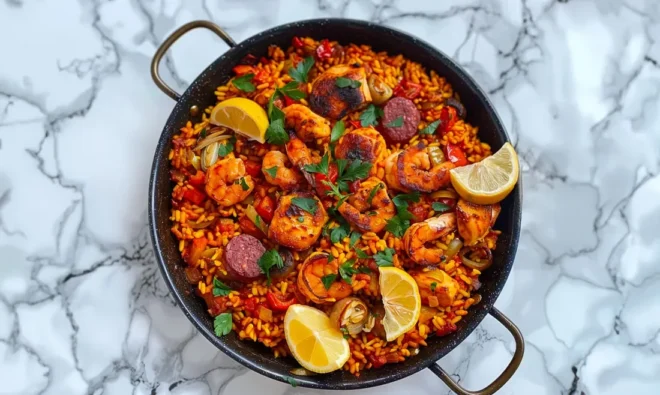 Paella Andalouse : Saveurs Authentiques d’Espagne
