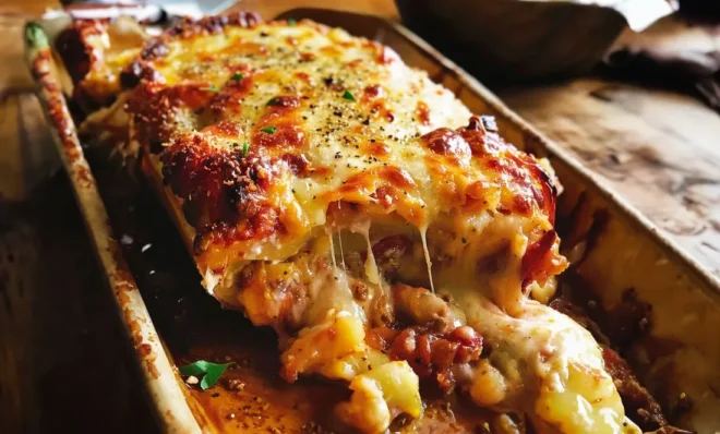 Pain de Viande Italien Parmesan Gratiné