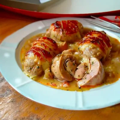 Paupiettes de Veau à la Crème Fraîche