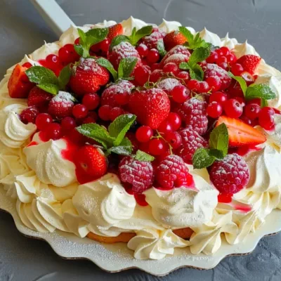 Pavlova aux Fraises et Framboises : Un Délice Aérien