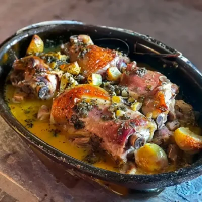 Pieds de Cochon au Vin Blanc Gratinés