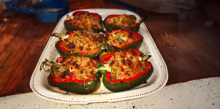 Poivrons Farcis au Thon et Parmesan