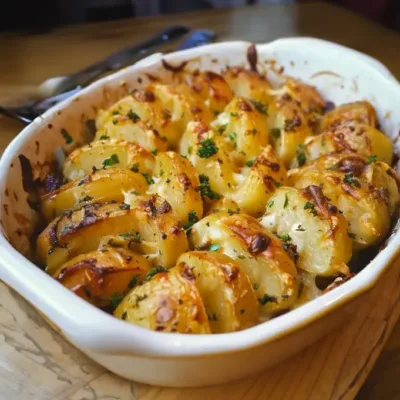 Pommes de Terre à l'Ail et au Beurre au Four