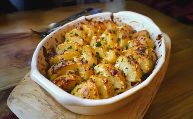 Pommes de Terre à l'Ail et au Beurre au Four