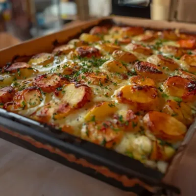 Pommes de Terre au Four à l'Ail et au Beurre