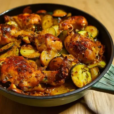 Poulet aux Courgettes Façon Tajine : Recette Savoureuse