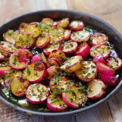 Radis Grillés au Beurre et aux Herbes