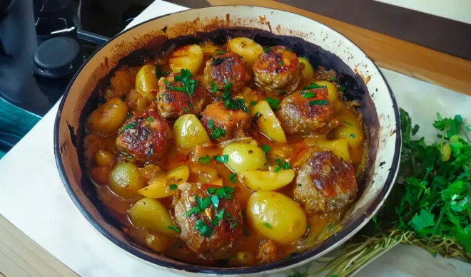 Ragoût de Pommes de Terre aux Boulettes de Viande