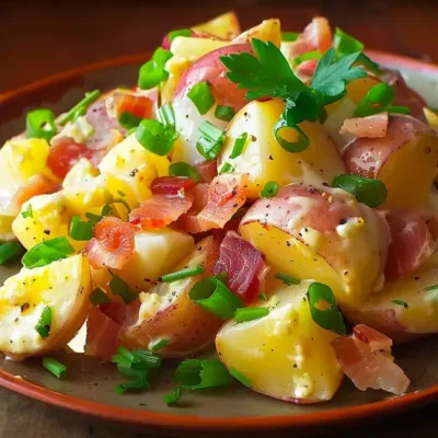 Salade de Pomme de Terre aux Lardons et Œufs