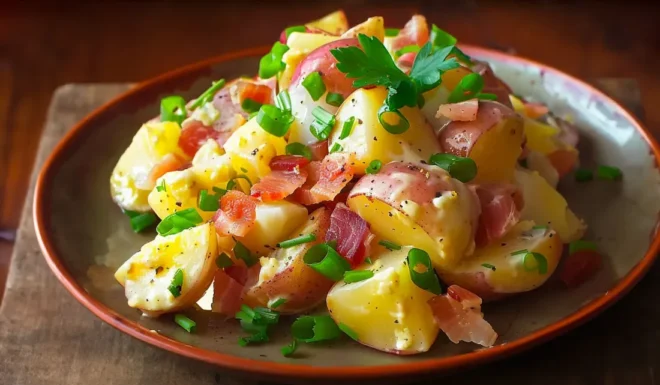 Salade de Pomme de Terre aux Lardons et Œufs