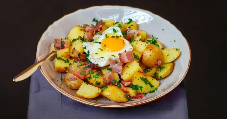 Salade de Pommes de Terre, Lardons et Œufs