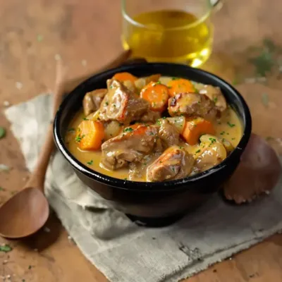 Sauté de Porc à la Crème de Moutarde
